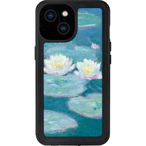 Waterlilies, Evening by Monet iPhone 15 Waterproof Case